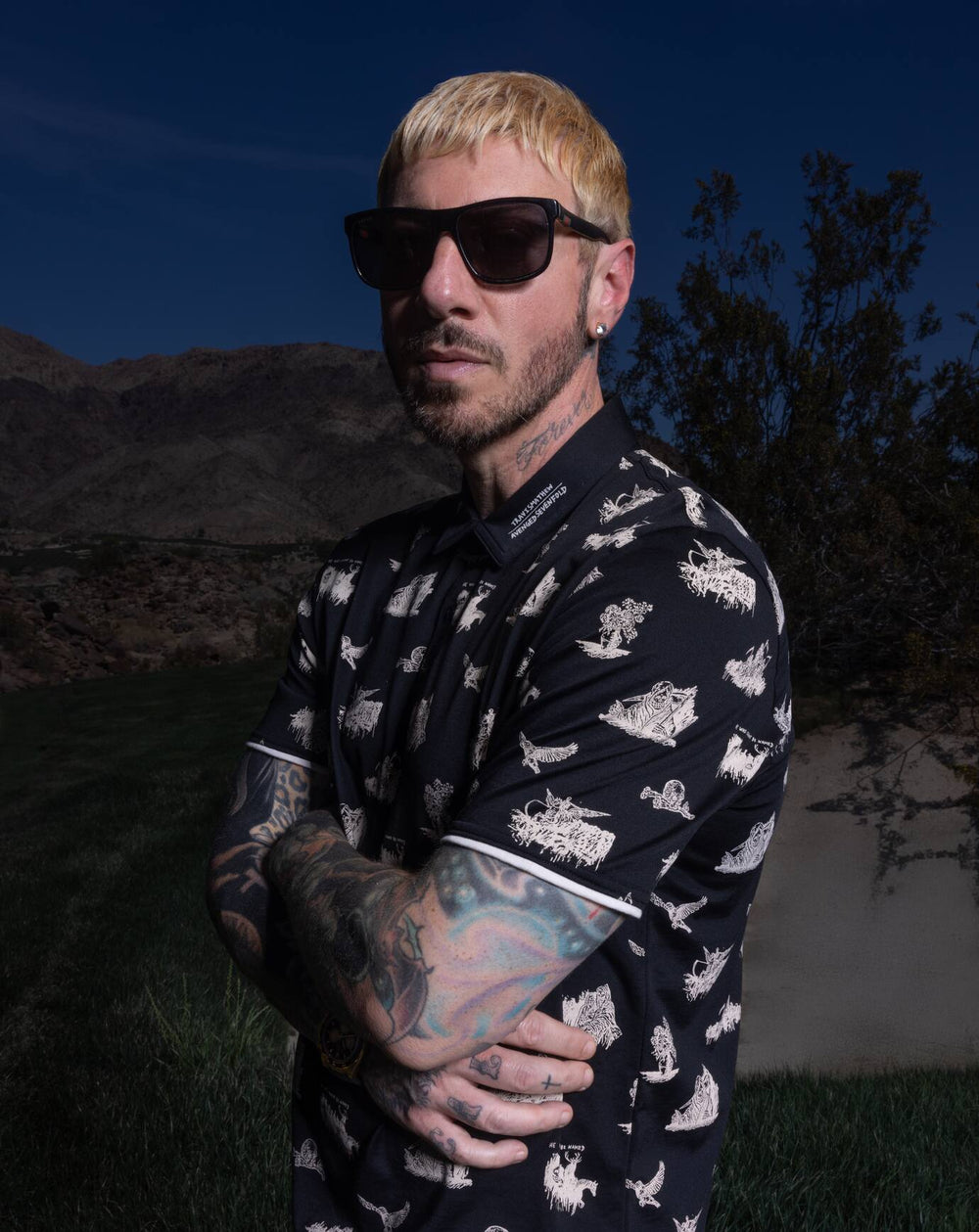 City Of Evil Polo Men/Black