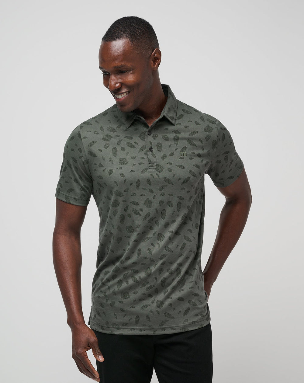 Magma Melt Polo Men/Dark Olive