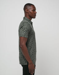 Magma Melt Polo Men/Dark Olive