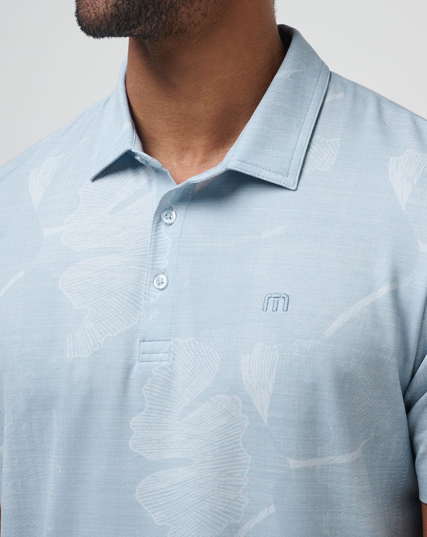 Featherweight Mist Polo Men/Heather Dusty Blue