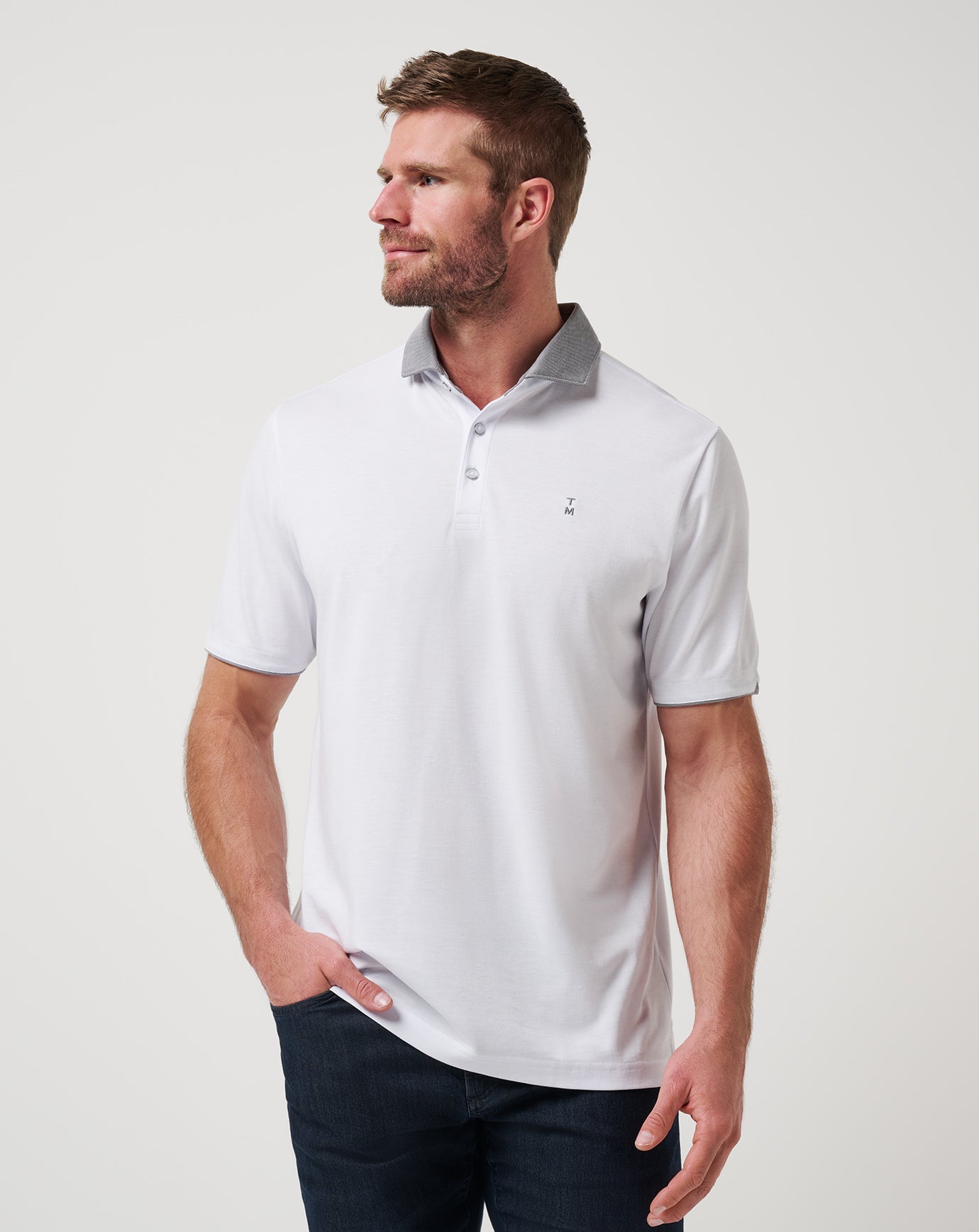 Reservation Number Polo Men|Golf/White