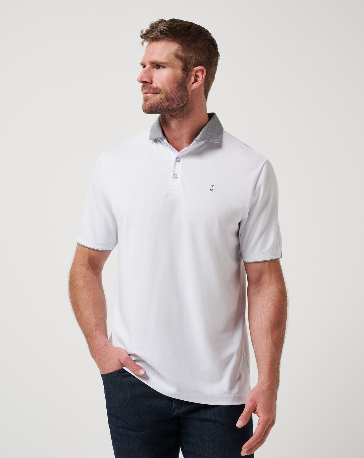 Reservation Number Polo Men|Golf/White