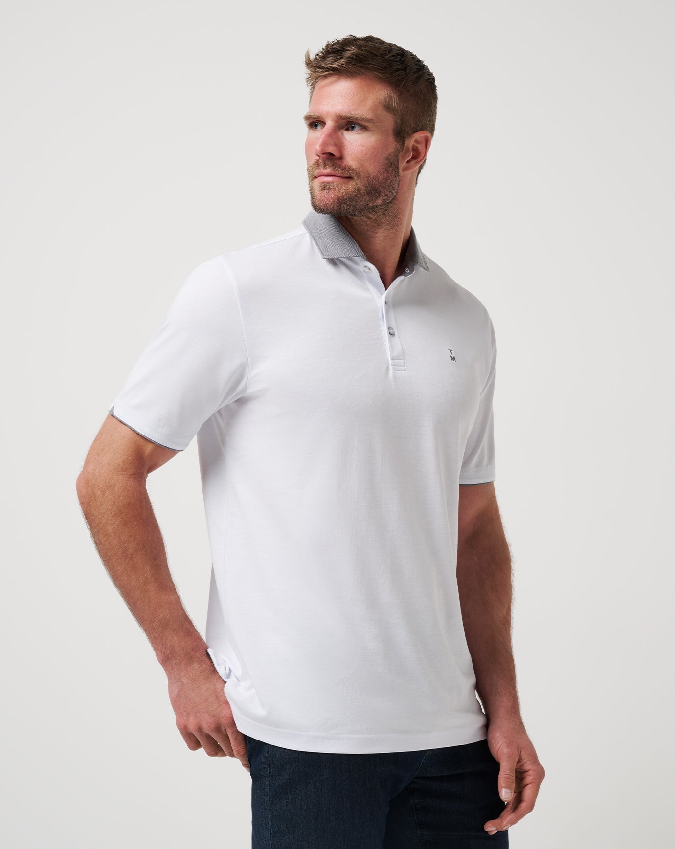 Reservation Number Polo Men|Golf/White