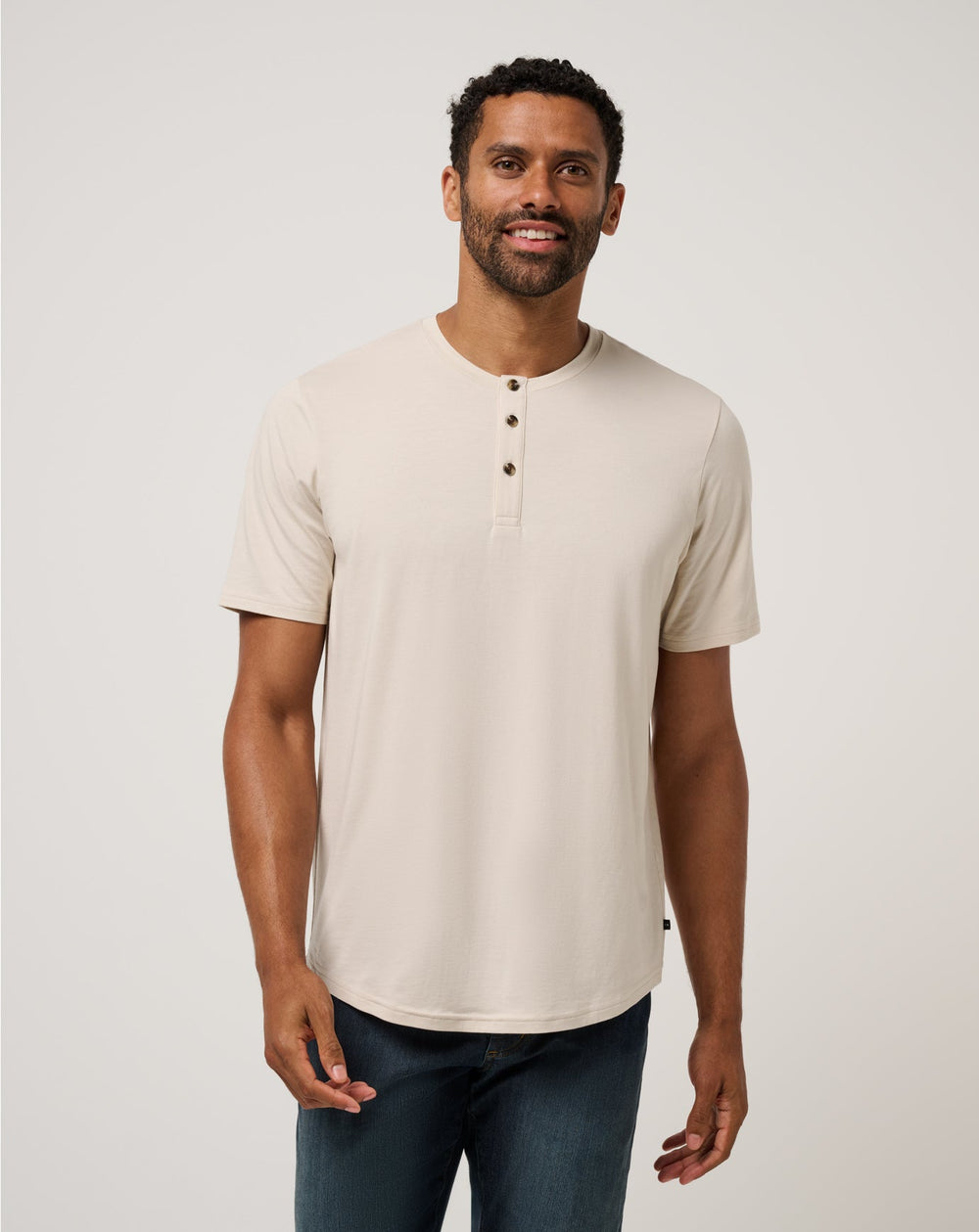 Cloud Henley Tee Men/Italian Sand