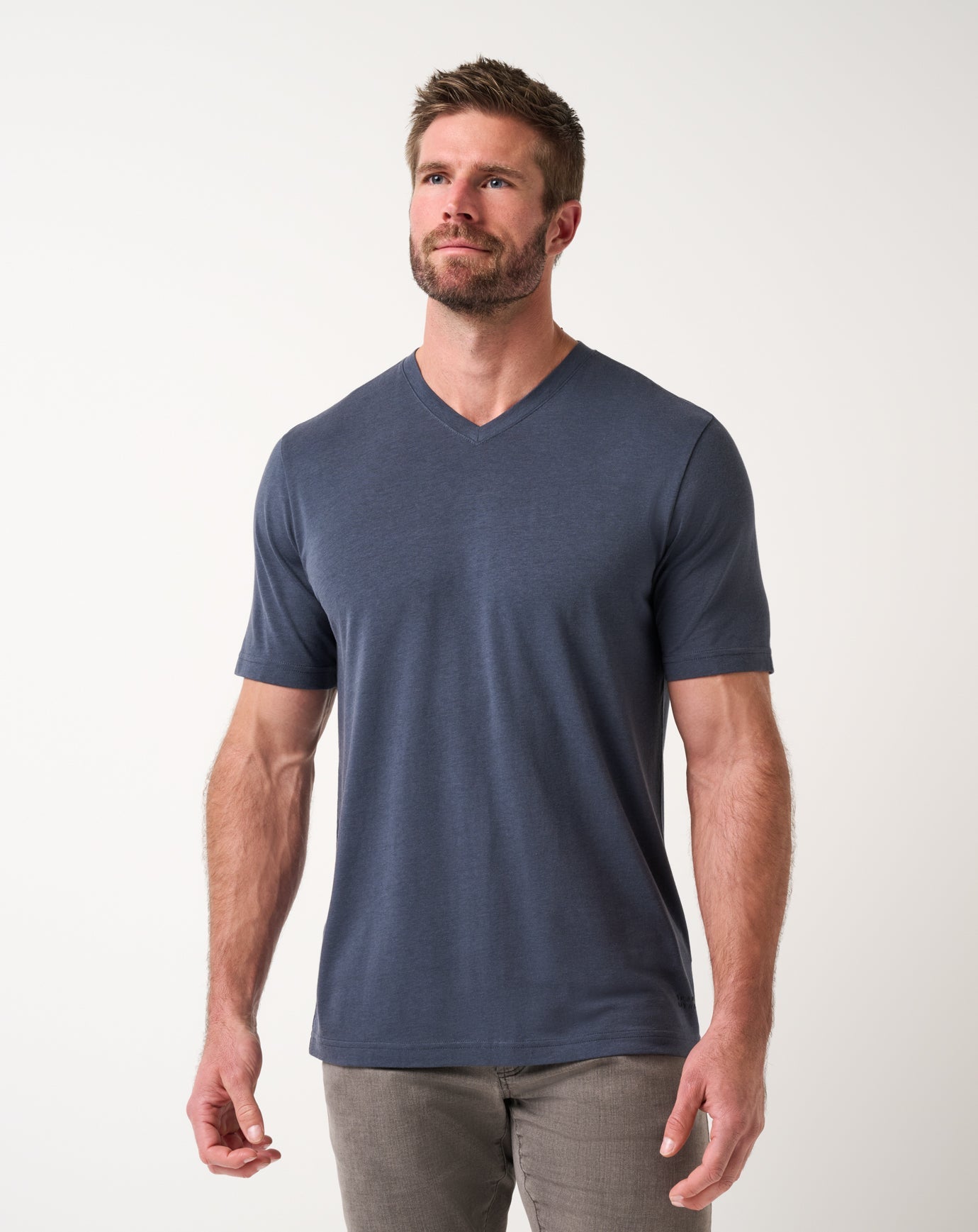 Cloud V-Neck Tee Men/Blue Nights