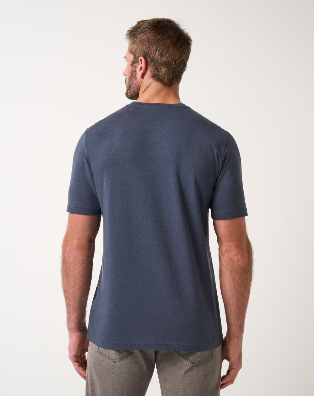 Cloud V-Neck Tee Men/Blue Nights