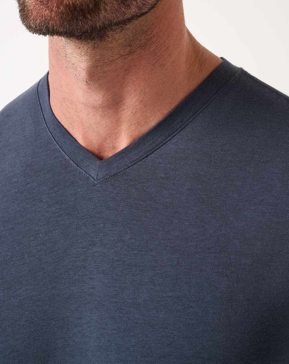 Cloud V-Neck Tee Men/Blue Nights