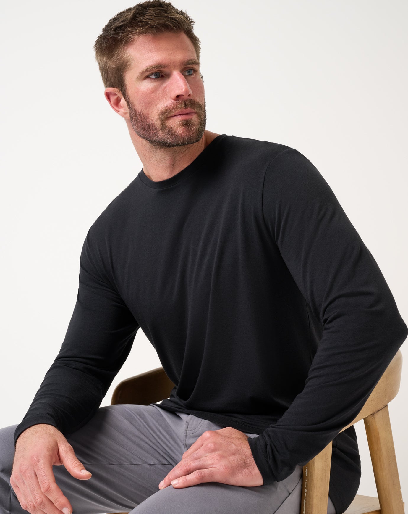 Cloud Crew Long Sleeve Tee Men/Black