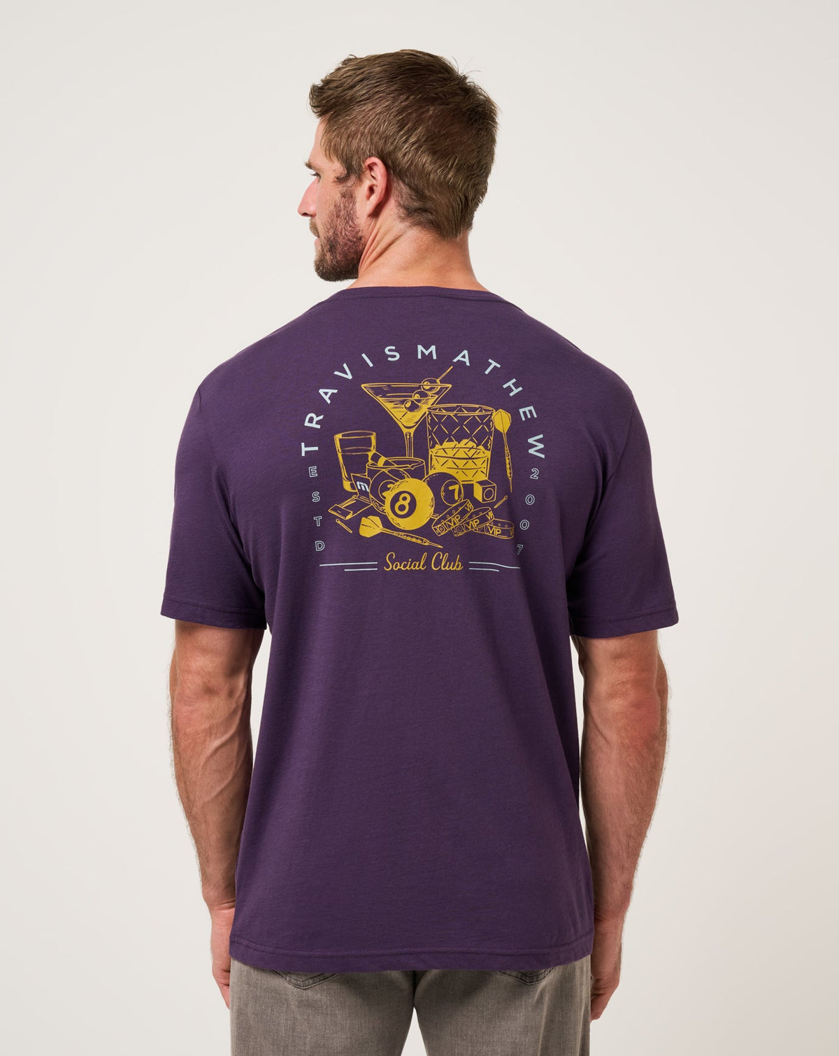 Social Hour Tee Men/Purple Velvet