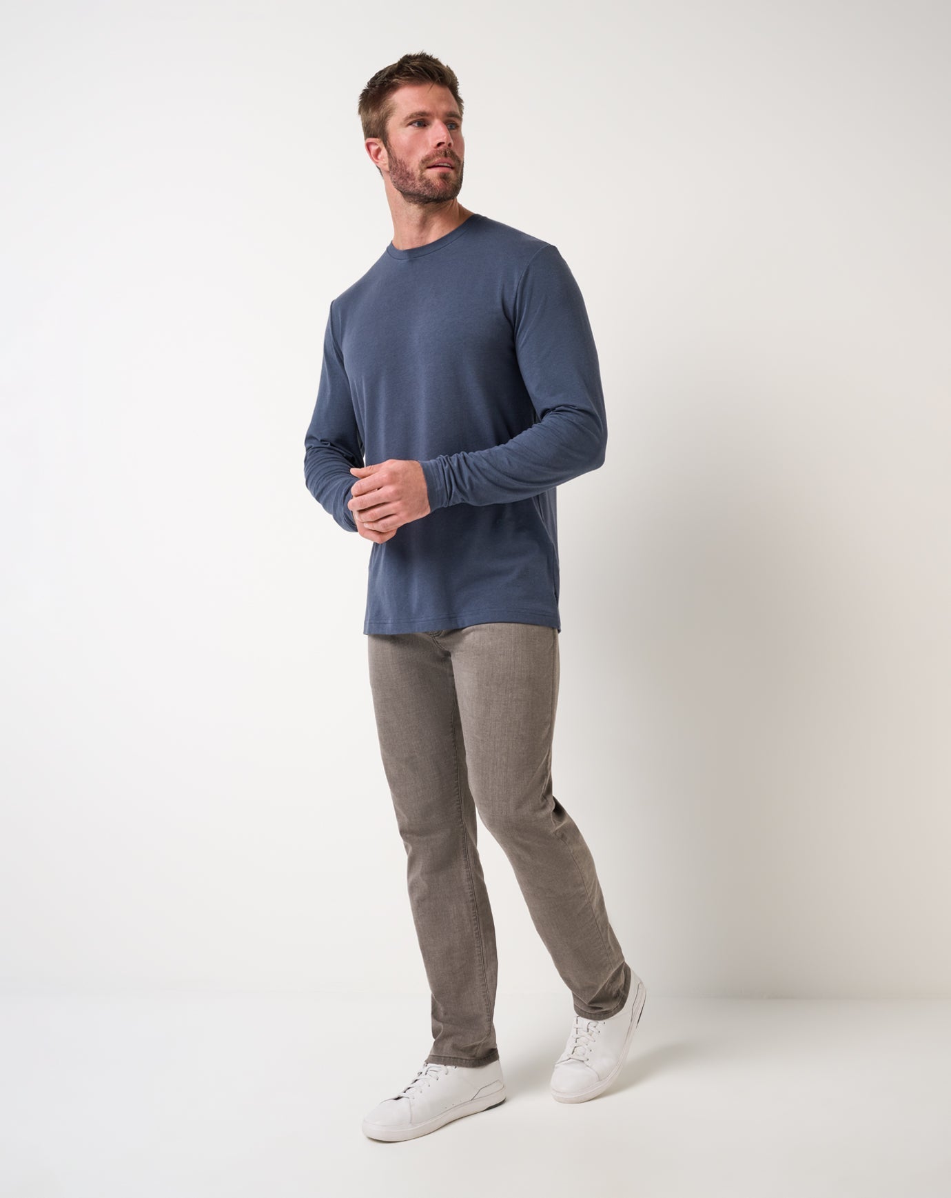 Cloud Crew Long Sleeve Tee Men/Blue Nights