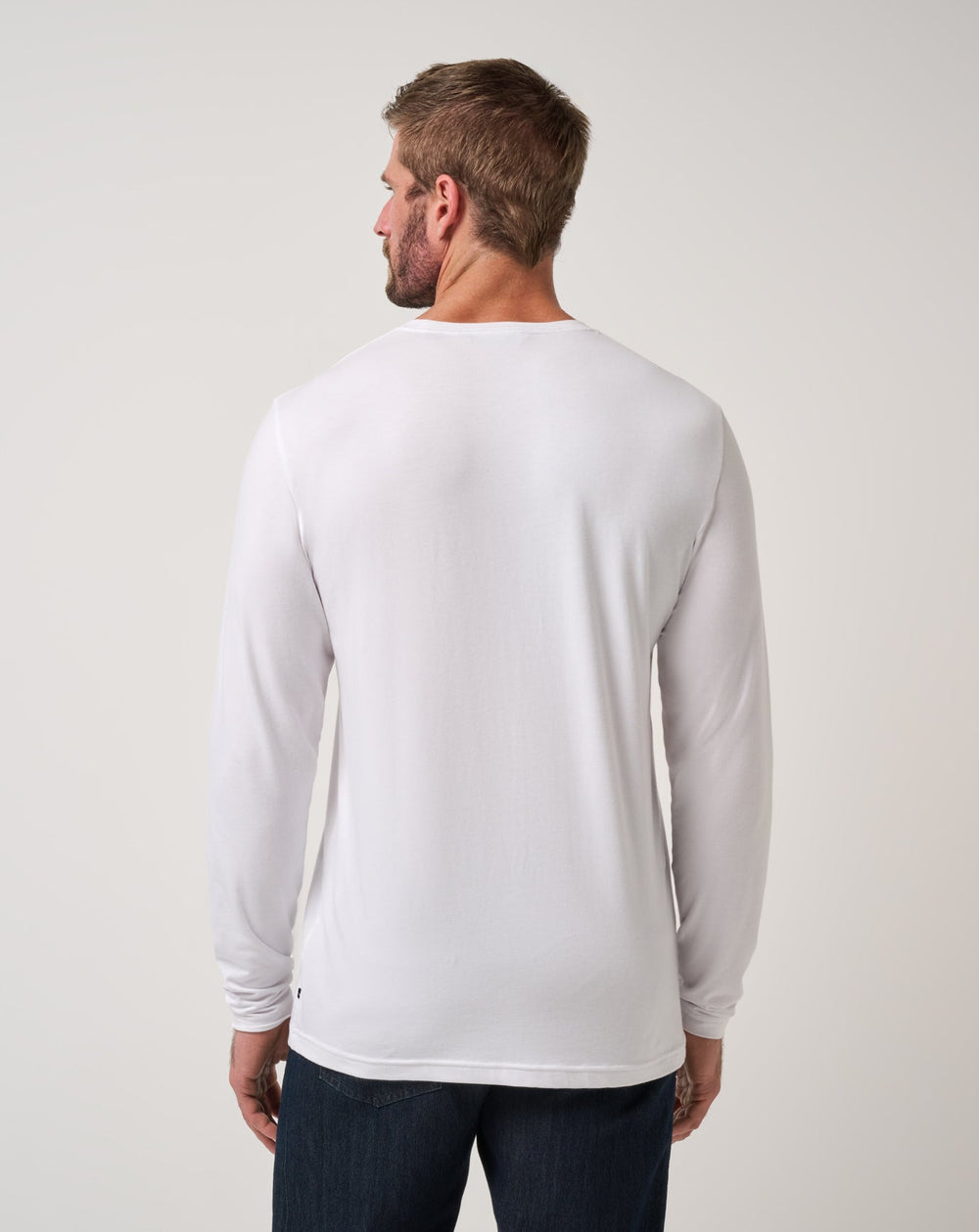 Cloud Crew Long Sleeve Tee Men/White