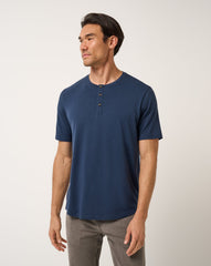 Cloud Henley Tee Men/Total Eclipse