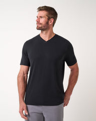 Cloud V-Neck Tee Men/Black