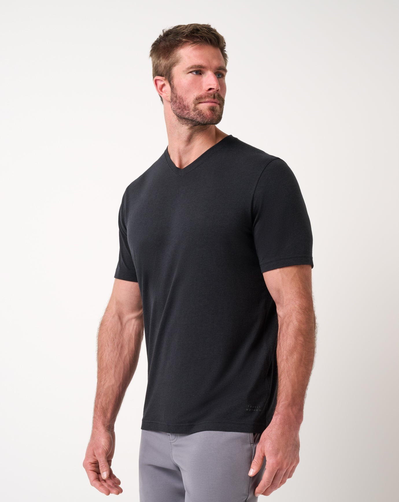 Cloud V-Neck Tee Men/Black
