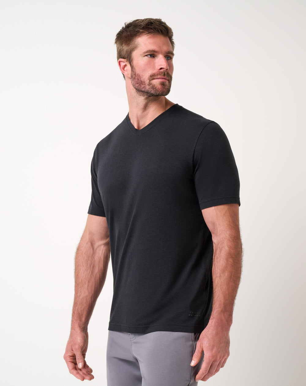 Cloud V-Neck Tee Men/Black