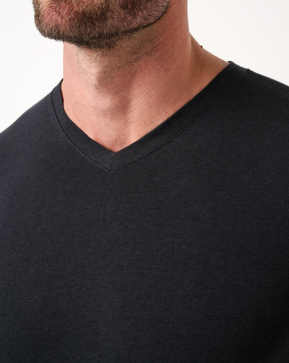 Cloud V-Neck Tee Men/Black