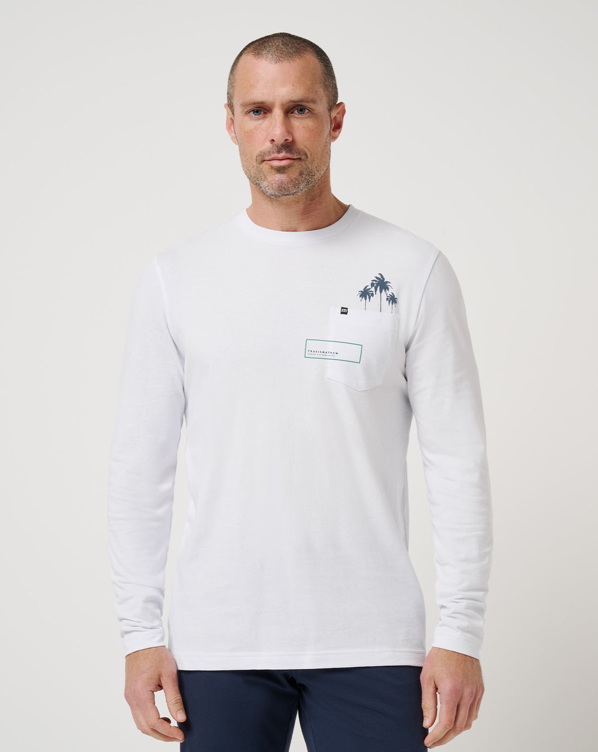 Reef Stop Long Sleeve Tee Men/White