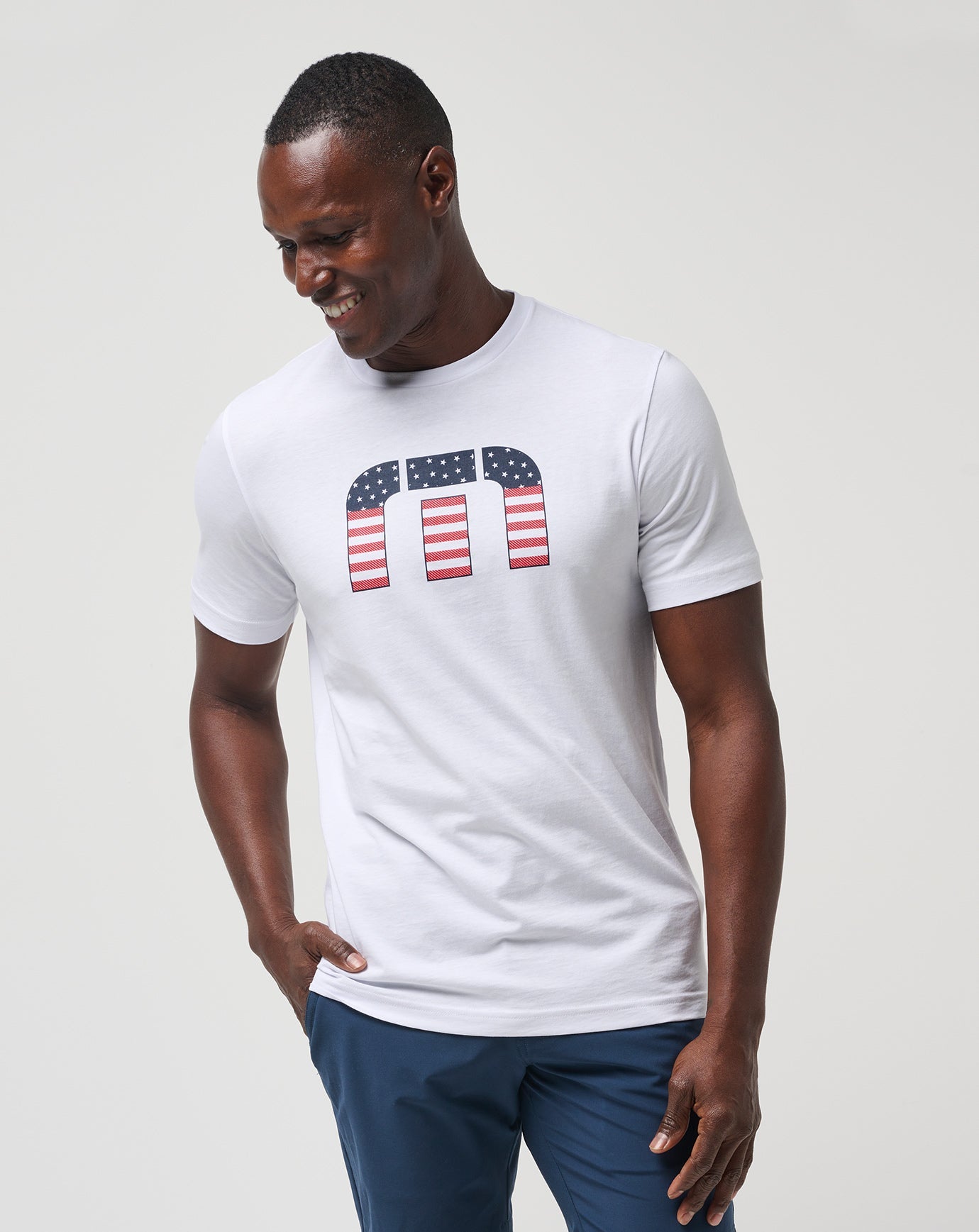 Star Bright Tee Men/White