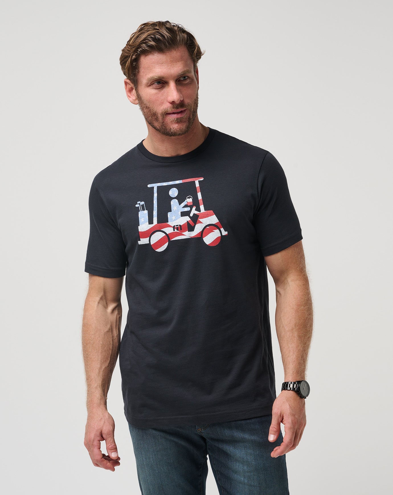 Five K Day Tee Men/Black