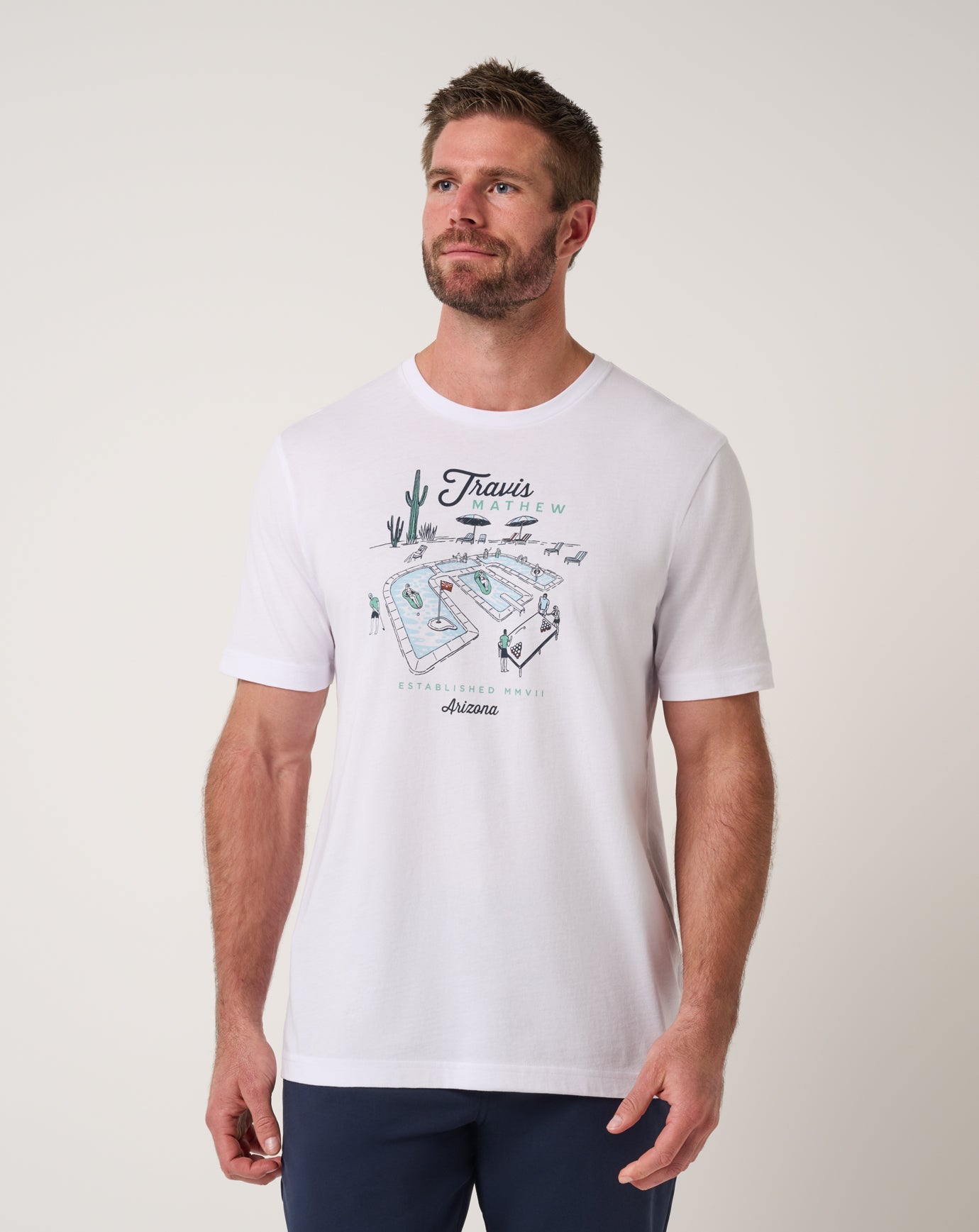 Summer Survival Tee Men/White