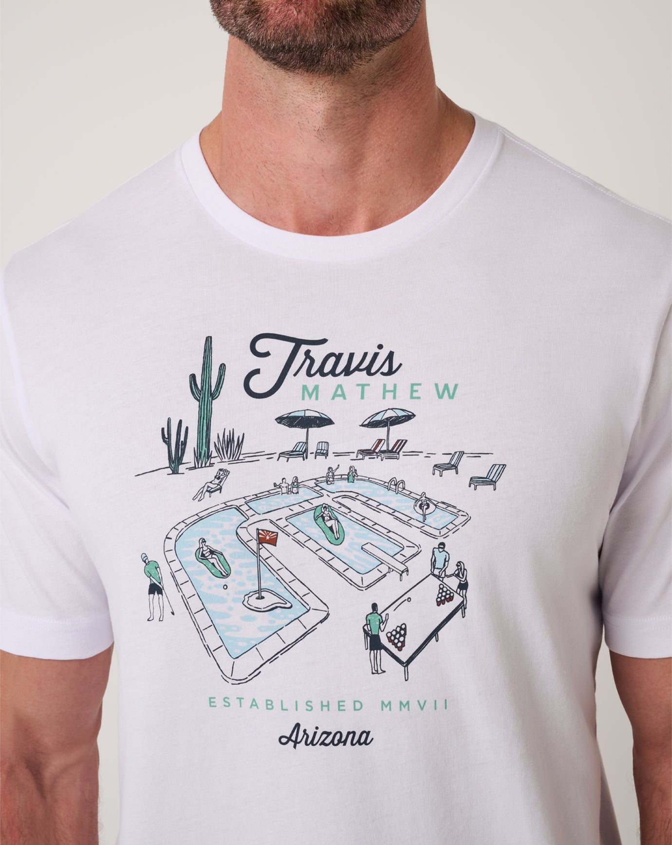 Summer Survival Tee Men/White