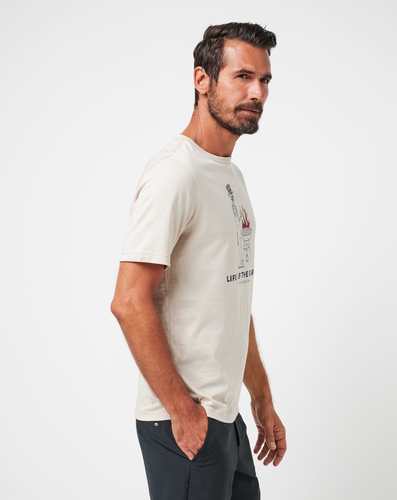 Grill And Thrill Tee Men/Italian Sand