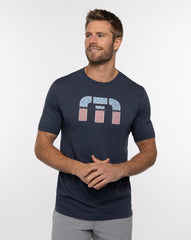 Solar Flare Tee Men/Blue Nights