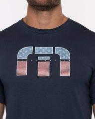Solar Flare Tee Men/Blue Nights