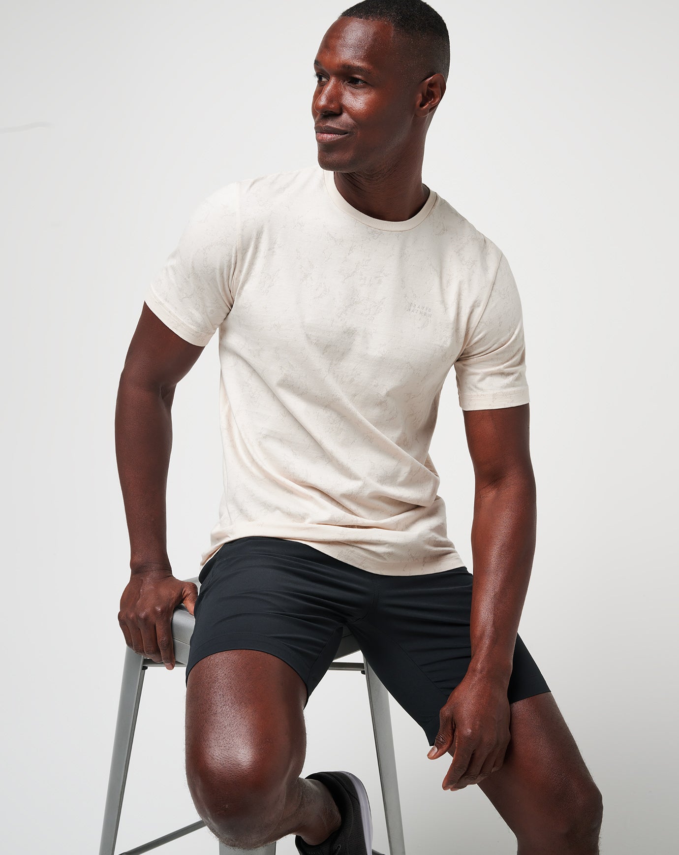 Warmer Tides Tee Men/Moonbeam
