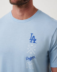 Los Angeles Dodgers Sunset Slam 2.0 Tee Men|Game Day|New/Heather Blue