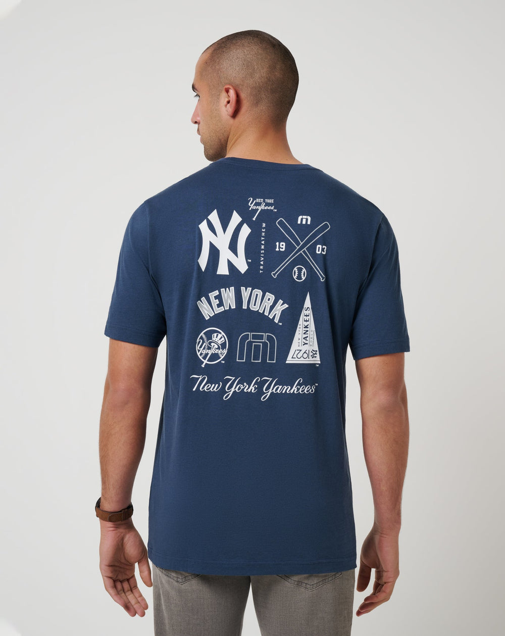 New York Yankees Friendly Rivalry Tee Men|Game Day|New/Navy