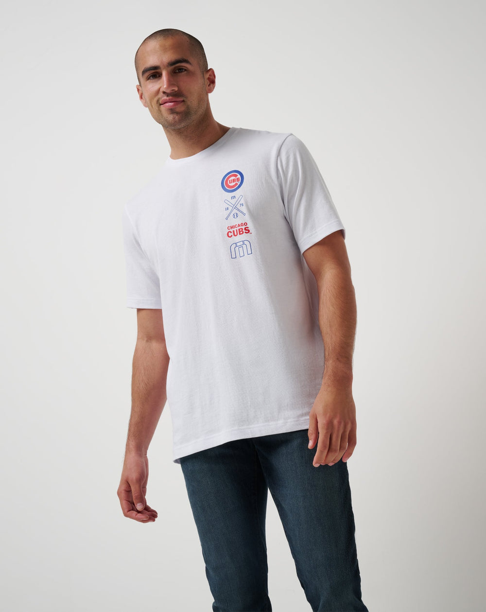 Chicago Cubs Sunset Slam 2.0 Tee Men|Game Day|New/White