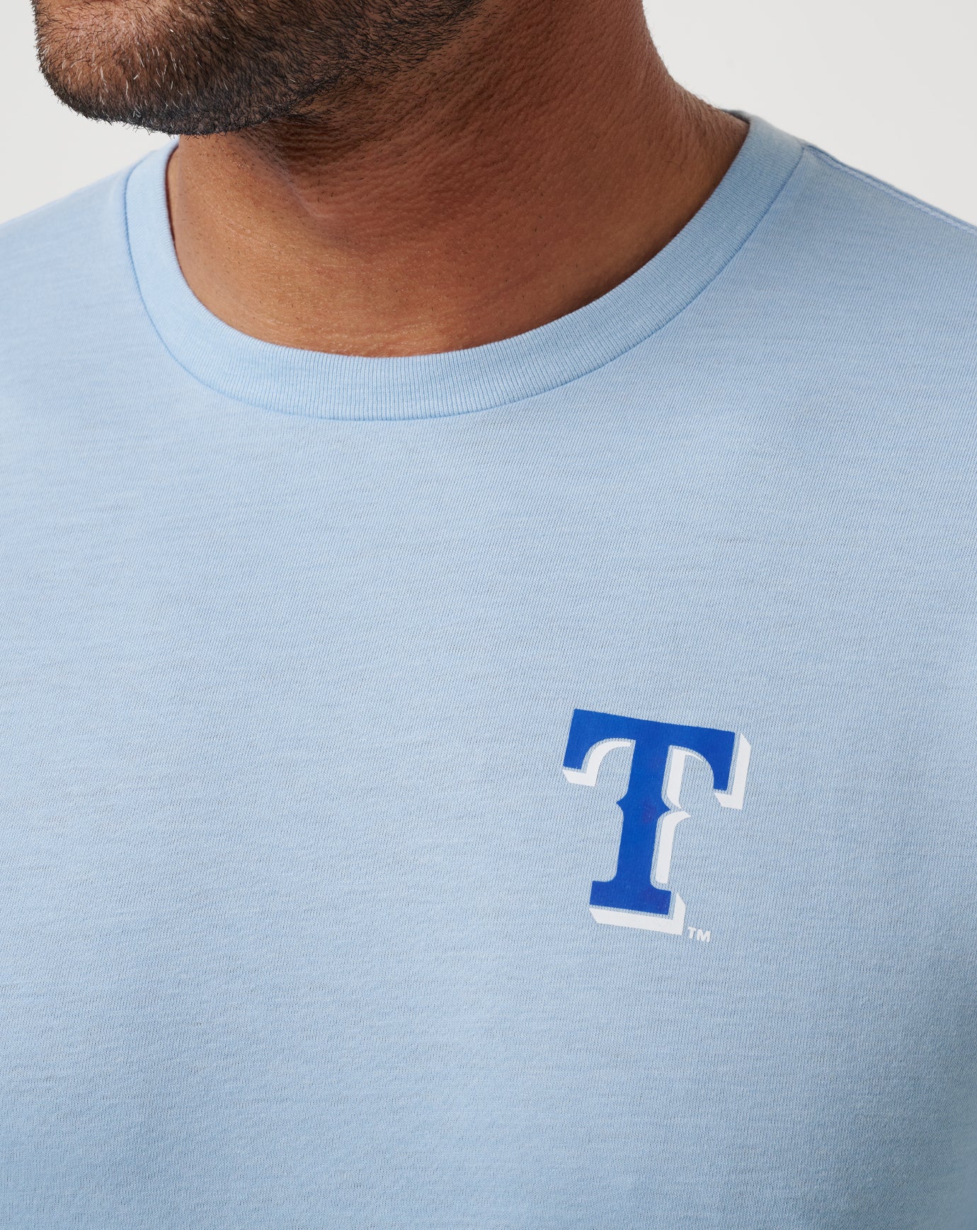 Texas Rangers Friendly Rivalry Tee Men|New/Heather Blue