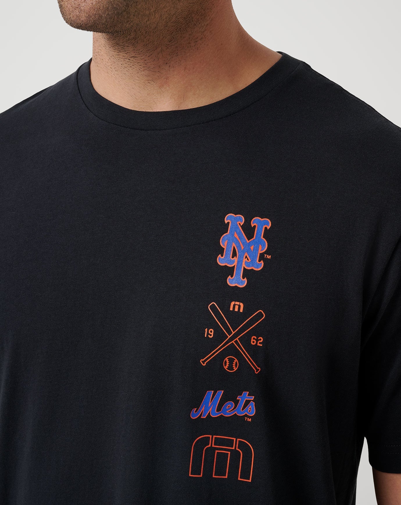 New York Mets Sunset Slam 2.0 Tee Men|New/Black