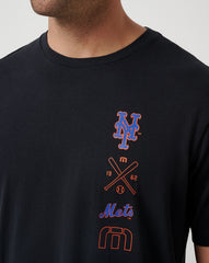 New York Mets Sunset Slam 2.0 Tee Men|New/Black