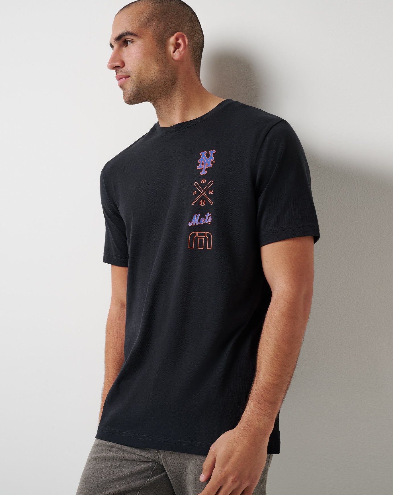 New York Mets Sunset Slam 2.0 Tee Men|New/Black