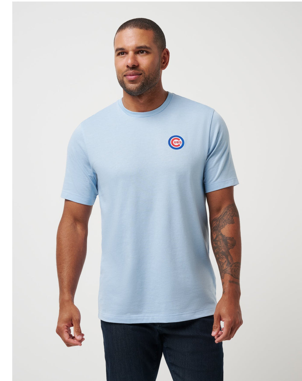 Chicago Cubs Friendly Rivalry Tee Men|Game Day|New/Heather Blue