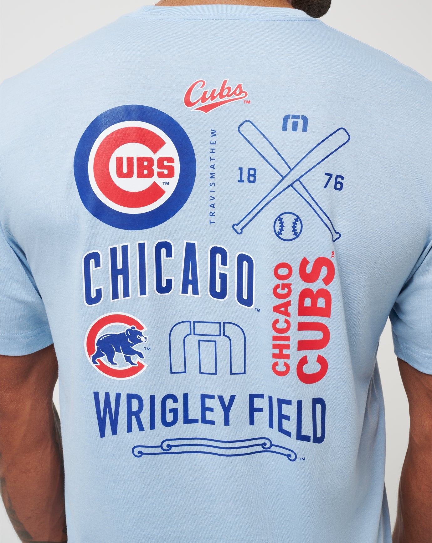 Chicago Cubs Friendly Rivalry Tee Men|Game Day|New/Heather Blue