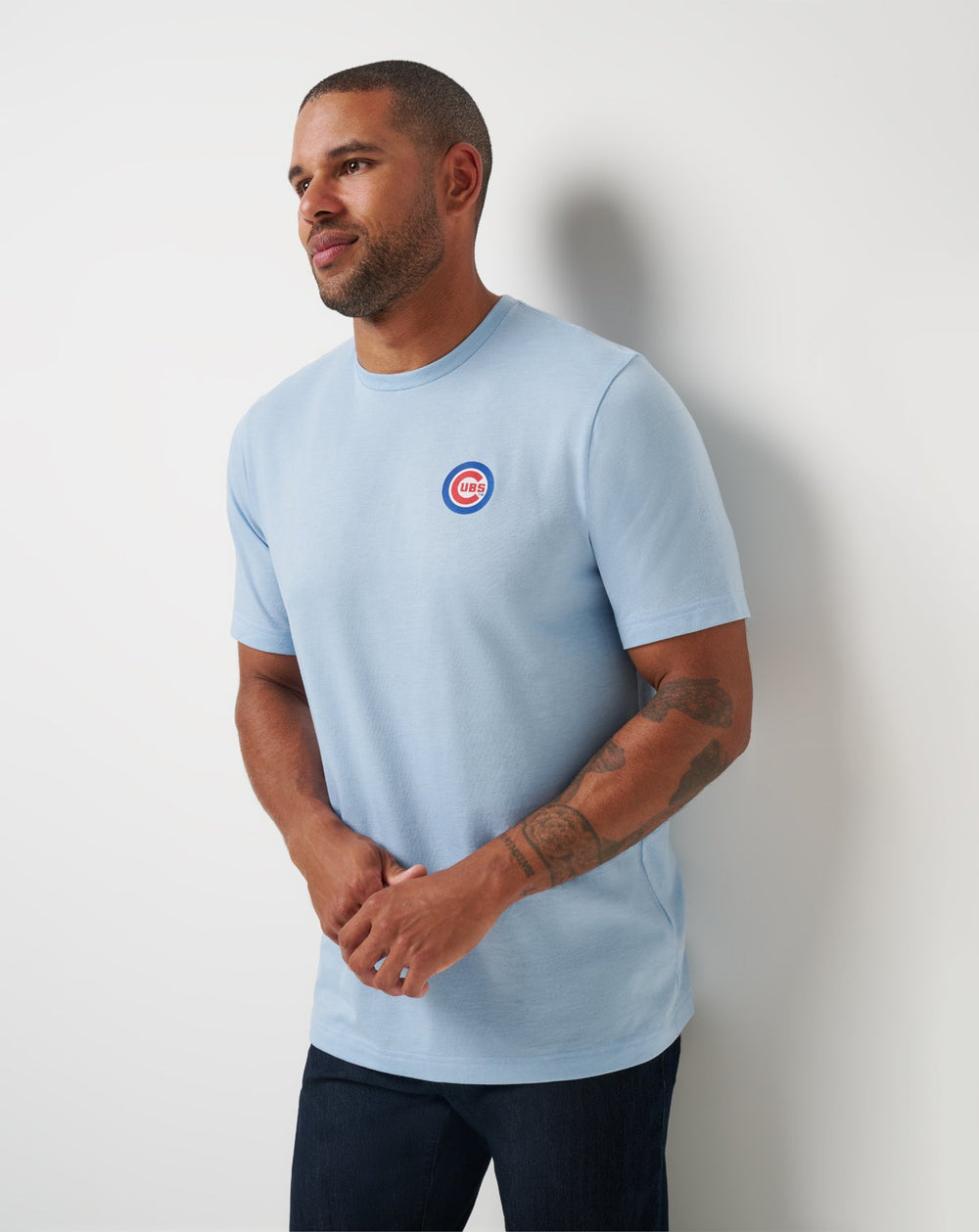 Chicago Cubs Friendly Rivalry Tee Men|Game Day|New/Heather Blue