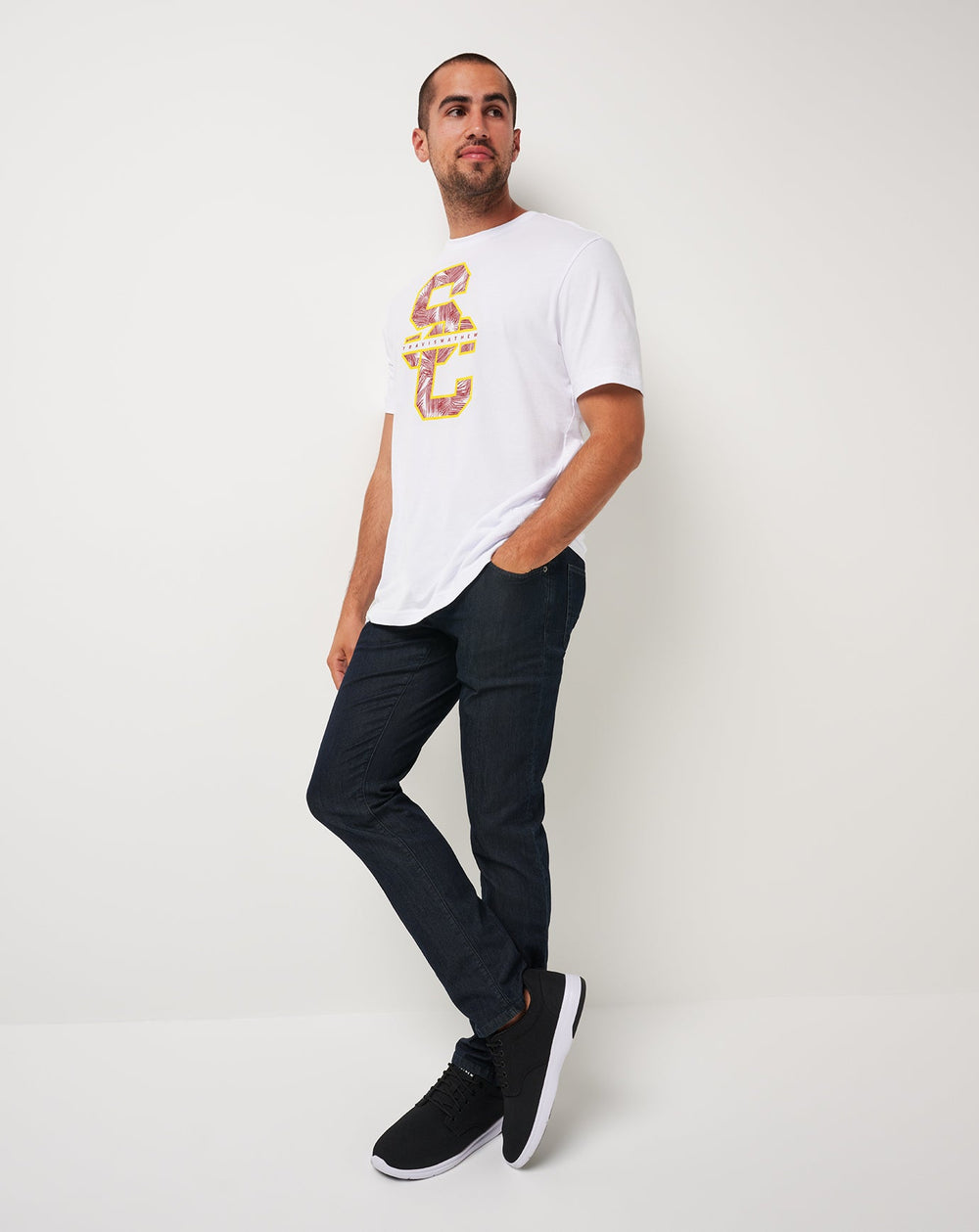 USC War Paint Tee Men|Game Day|New/White