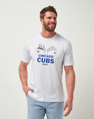 Chicago Cubs Strike One Tee Men|Game Day|New/White