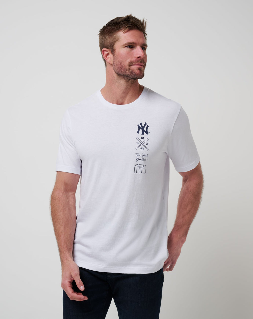 New York Yankees Sunset Slam 2.0 Tee Men|Game Day|New/White
