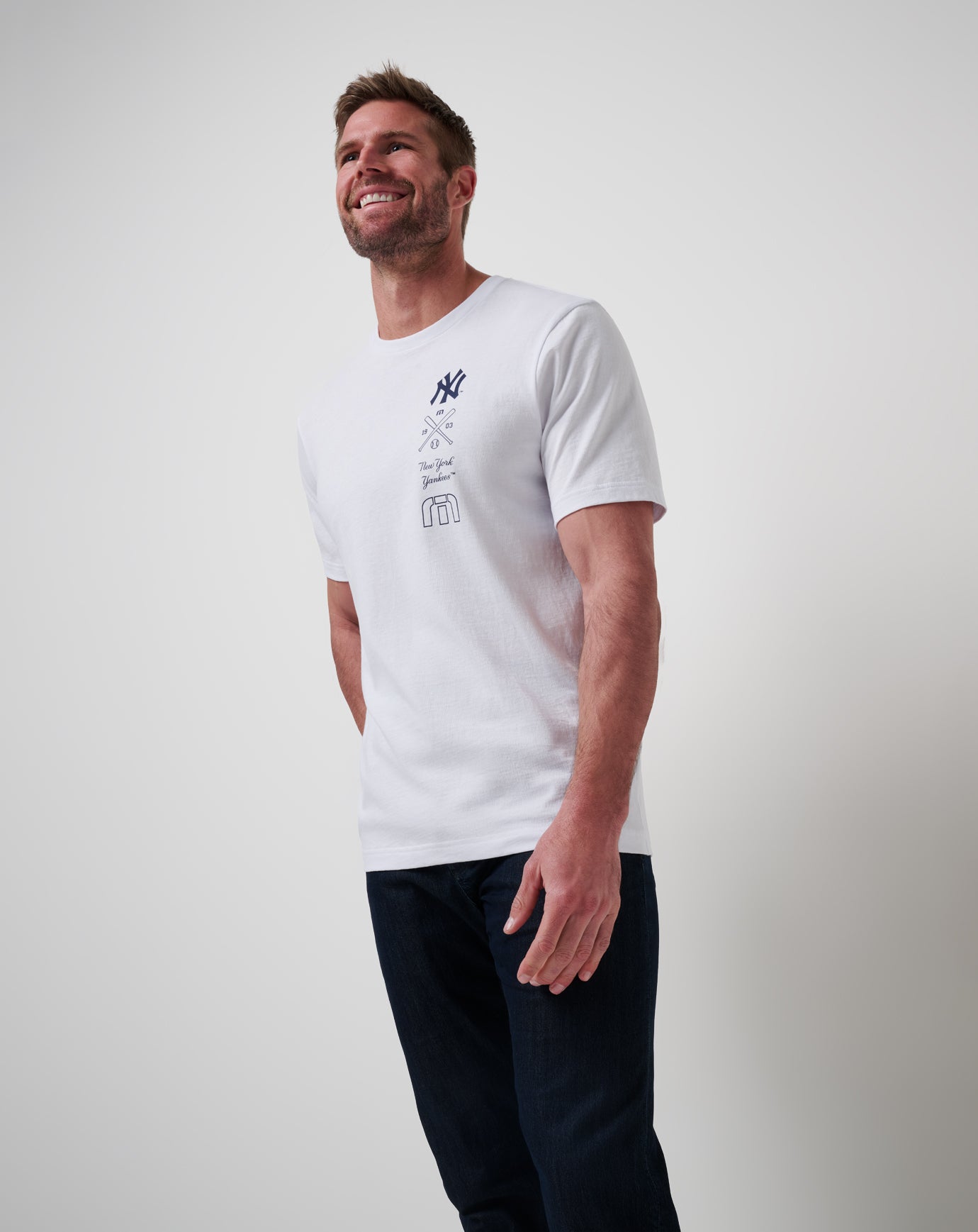 New York Yankees Sunset Slam 2.0 Tee Men|Game Day|New/White