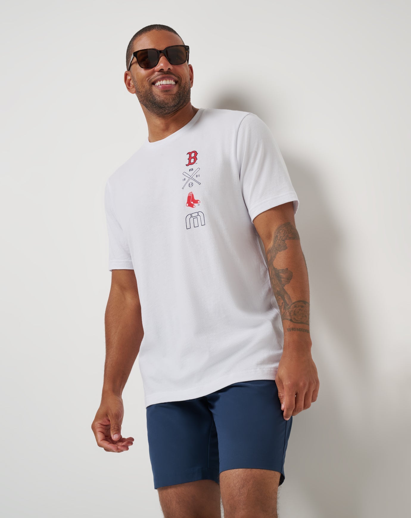 Boston Red Sox Sunset Slam 2.0 Tee Men|Game Day|New/White
