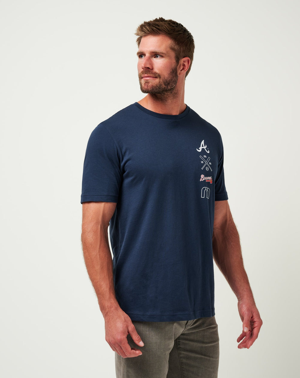 Atlanta Braves Sunset Slam Tee Men|New/Total Eclipse