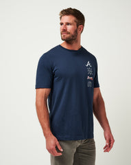 Atlanta Braves Sunset Slam Tee Men|New/Total Eclipse