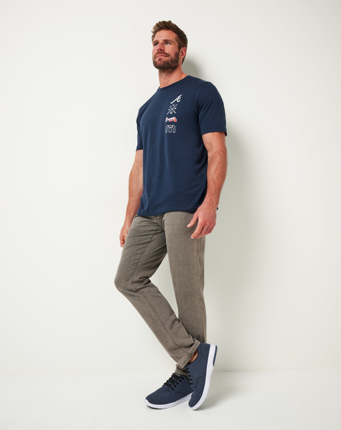 Atlanta Braves Sunset Slam Tee Men|New/Total Eclipse