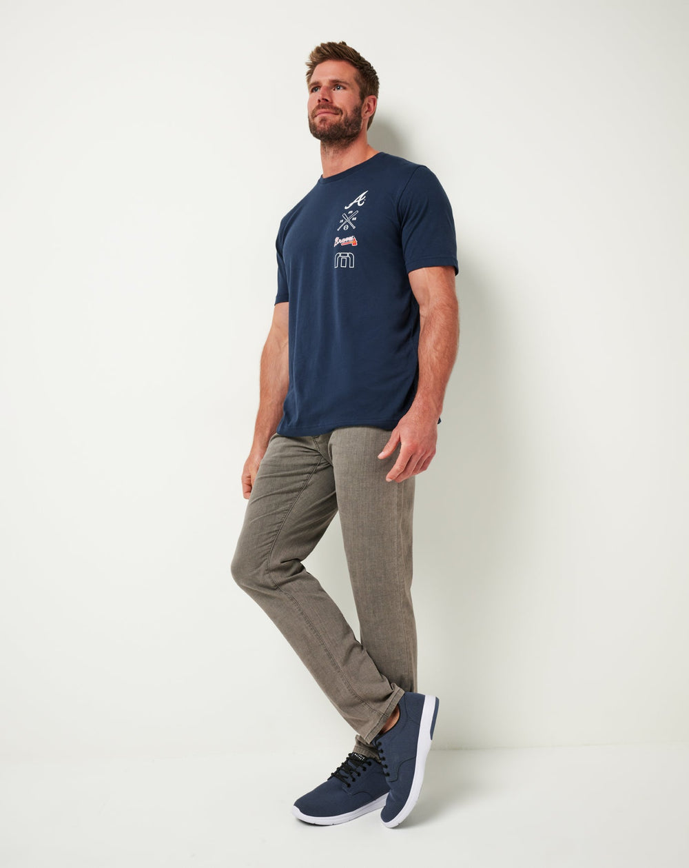 Atlanta Braves Sunset Slam Tee Men|New/Total Eclipse
