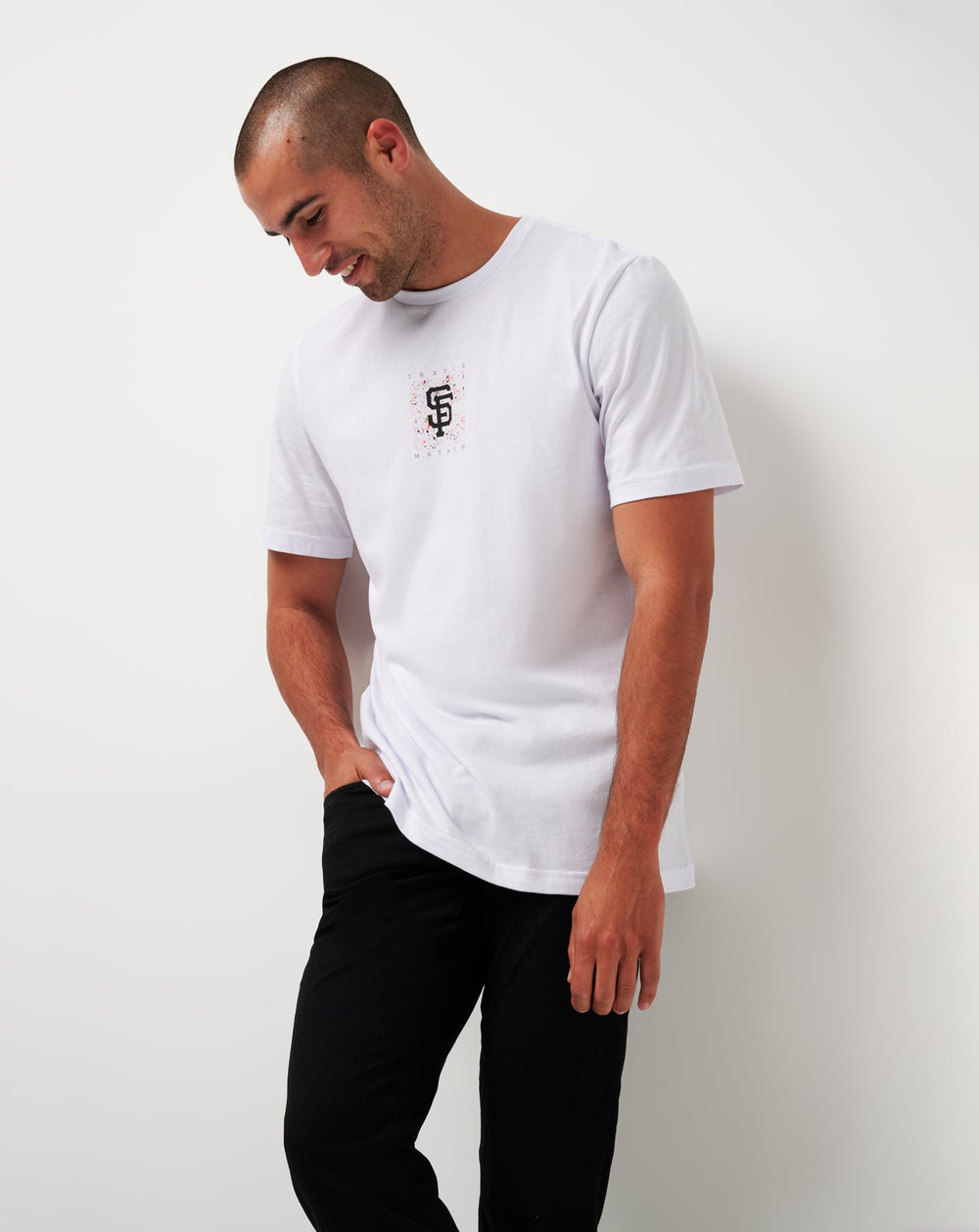 San Francisco Giants In The Dugout Tee Men|New/White
