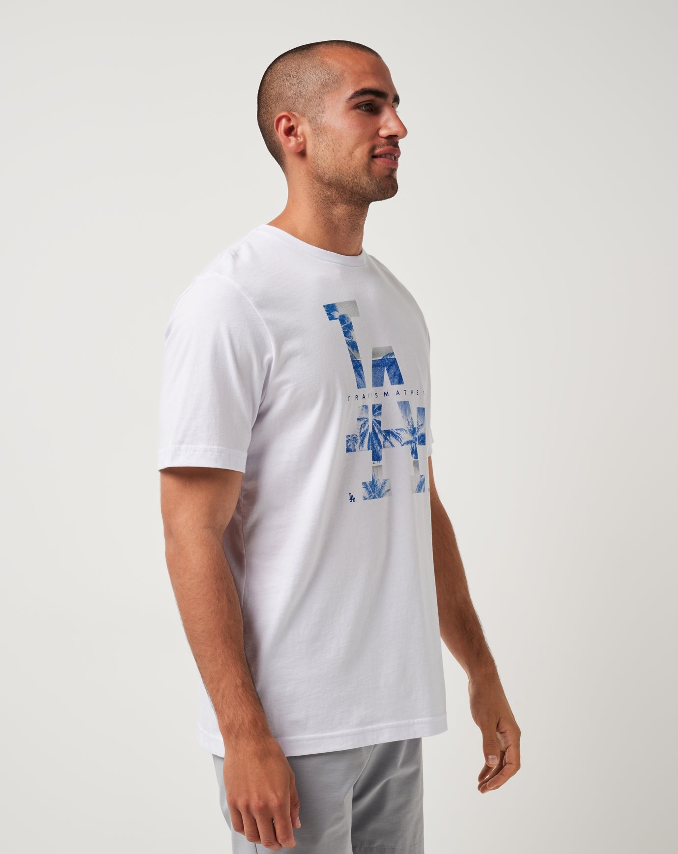 Los Angeles Dodgers Bleacher Breeze Tee Men|Game Day|New/White